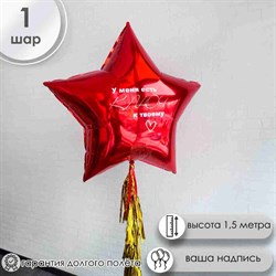 Шар звезда с гелием "Ключ к сердцу" 4596 - фото 6713