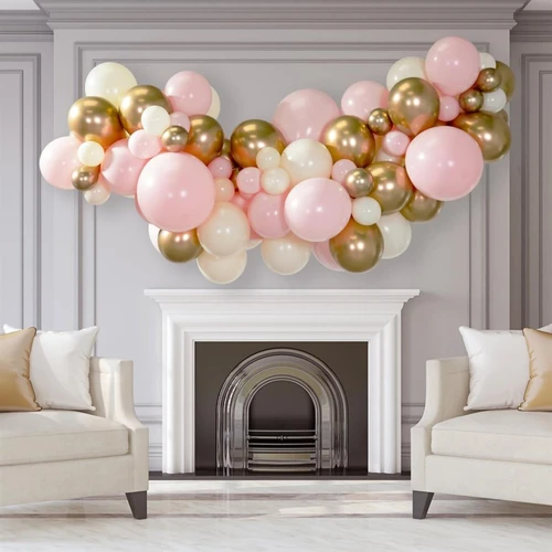 Гирлянда из надутых воздушных шаров Baby Pink 2м купить в СПб с доставкой