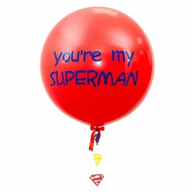 {{photo.Alt || photo.Description || 'Шар-гигант красный "You're my SUPERMAN" с гирляндой'}}
