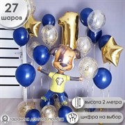 Фонтан "Изящный синий с Барбоскиными" 4451