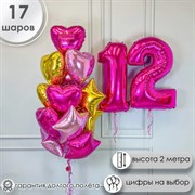 Фонтан "Ослепительный розовый" 4482