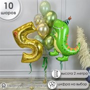 Фонтан "Золотистый Динозавр" 4493