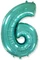 Цифра "6" Тиффани 102 см купить в СПб с доставкой